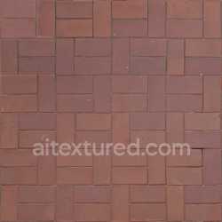 seamless Paving Stone Tileable Seamless Brick Texture Red Rough Urban Flooring texture 8k free download PBR
