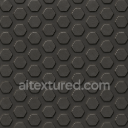 seamless Seamless 3d texture pbr 8k tactile plate hexagonal bumps on anti glare matte black metal plate texture 8k free download PBR