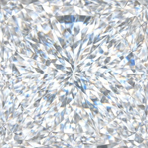Seamless 3d texture pbr 8k of polished diamond faceted gem exhibiting brilliant crystal refractions and sparkling gemstone fire