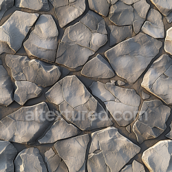 seamless Seamless 3D Weathered Stone Wall PBR Texture with Cracked Slate Look texture 8k free download PBR
