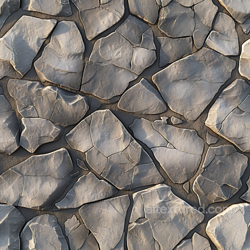 Weathered Stone Wall PBR Texture with Cracked Slate Look seamless Stone PBR texture