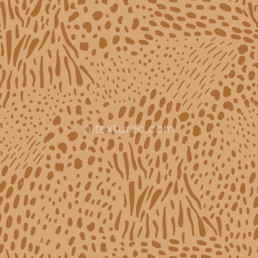 Seamless 3D PBR Texture Featuring Warm Brown Leopard Print Pattern