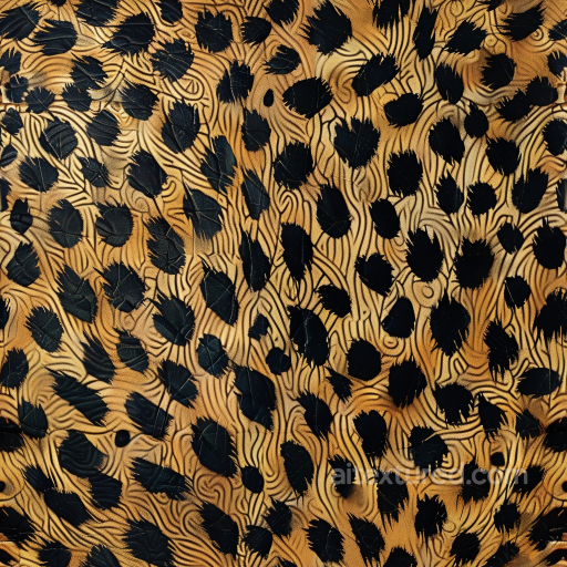 Embossed Leopard Print Leather Texture with Matte Finish seamless Leather PBR texture