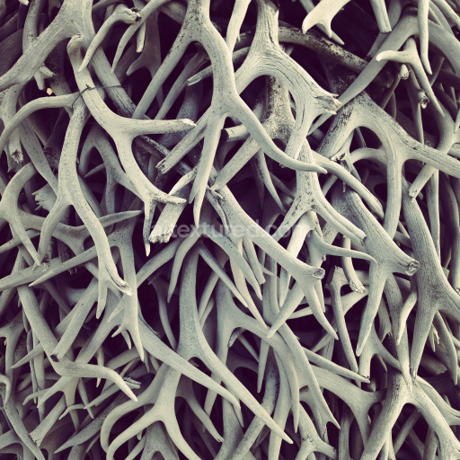 PBR Woodland Antler Texture Featuring Weathered Natural Surfaces