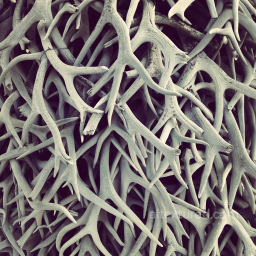 PBR Woodland Antler Texture Featuring Weathered Natural Surfaces seamless Wood PBR texture