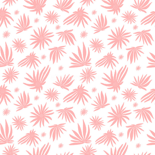 Pattern Bundle - Seamless 3D Floral Pattern PBR Texture with Soft Pink Hand-Drawn Motifs texture preview