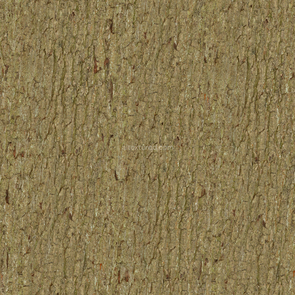 Seamless PBR bark texture suitable for various 3D applications