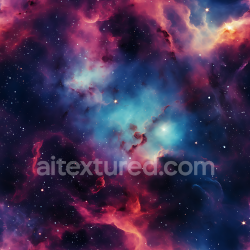 seamless Seamless 3D Galactic Nebula PBR Space Texture with Vibrant Blue and Purple Gas Clouds texture 8k free download PBR
