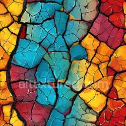 seamless Seamless 3D PBR Cracked & Holes Texture of Multicolored Cracked Paint Surface texture 8k free download PBR