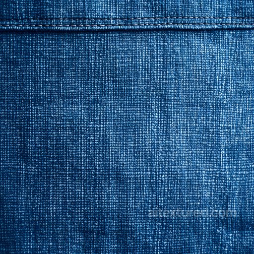 Cracked Denim Fabric PBR Texture with Blue Worn Surface and Stitch Detail seamless Denim jeans PBR texture