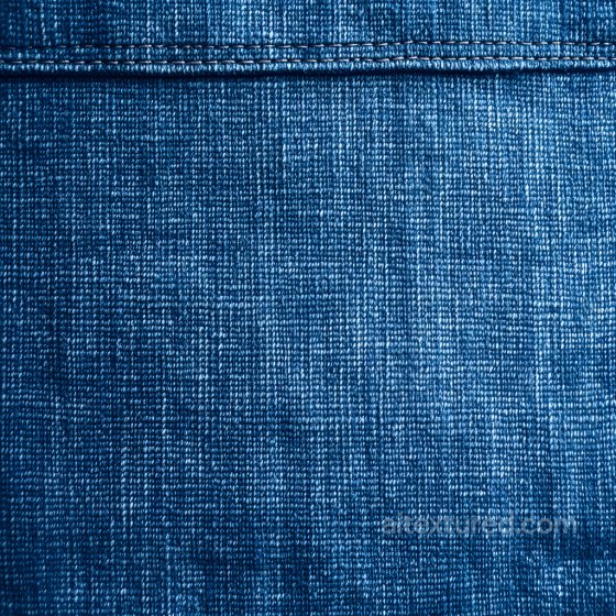 Cracked Denim Fabric PBR Texture with Blue Worn Surface and Stitch Detail Denim jeans texture preview