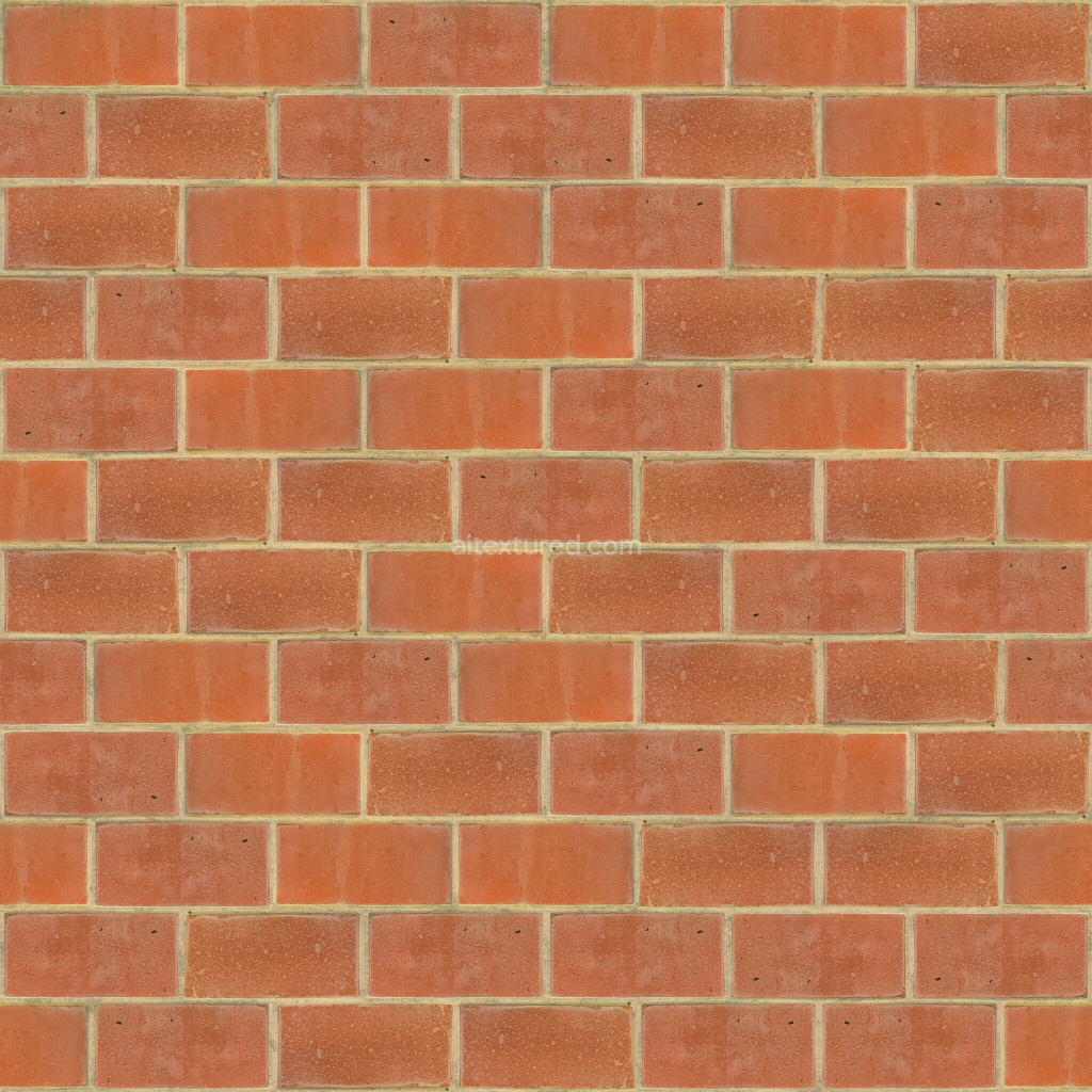Seamless red bricks texture for PBR applications