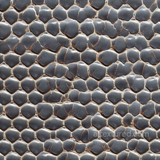 Reptilian Skin Texture With Highly Detailed Scale Pattern seamless Skin PBR texture