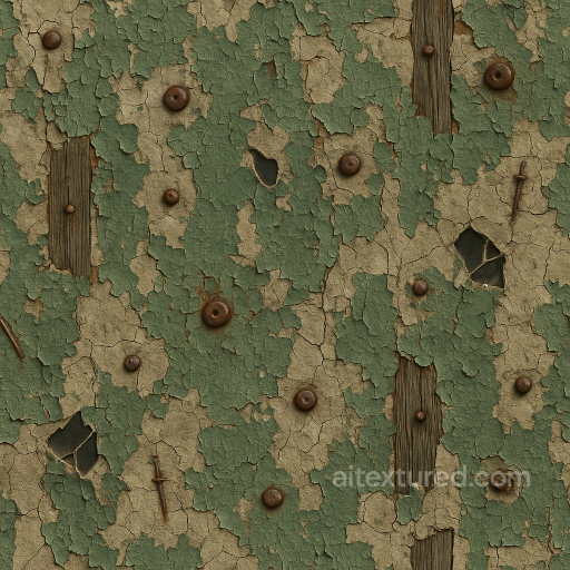 Halloween - Haunted House Paint With Peeling Paint And Cracked Plaster texture preview