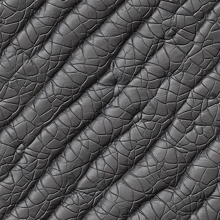 Cracked Black Leather With Deep Wrinkles seamless PBR texture preview