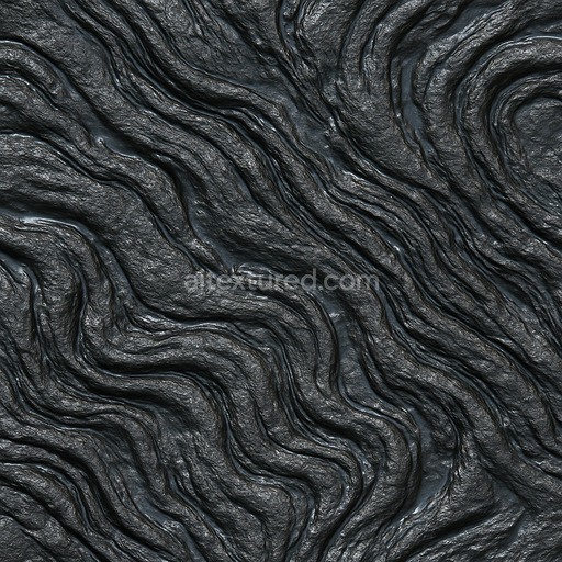 Wet Basalt Flow Texture