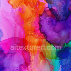 seamless Seamless 3D Alcohol Ink PBR Texture Featuring Vibrant Fluid Swirls and Bold Color Transitions texture 8k free download PBR