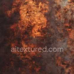 seamless Seamless 3D Rusty Metal Cracked and Pitted PBR Texture with Rich Orange-Brown Corrosion texture 8k free download PBR