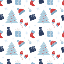 seamless Seamless 3D PBR Texture Featuring Christmas Digital Paper Pattern with Festive Holiday Icons texture 8k free download PBR