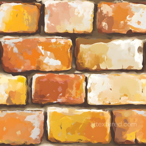 Cracked Brick Wall Texture Featuring Multi-Colored Weathered Bricks Brick texture preview