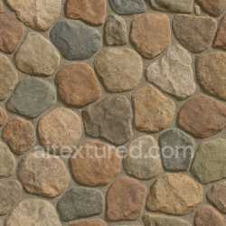 seamless Fieldstone Mix Irregular Mosaic texture 8k free download PBR