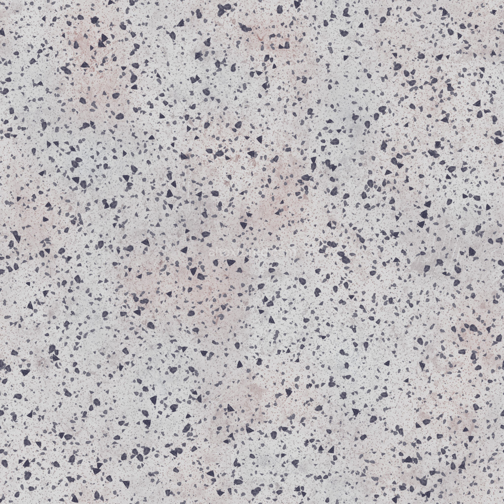 Seamless terrazzo PBR texture with various colors and patterns