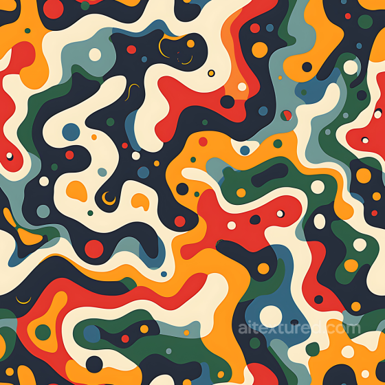 Stylized Retro Camouflage PBR Texture with Vibrant Color Layers Color Camouflage texture preview