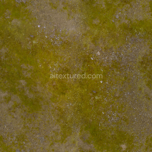 Aerial Grass Rock — Rock Moss Grass Moss Grass Cliff — PBR seamless 3D texture