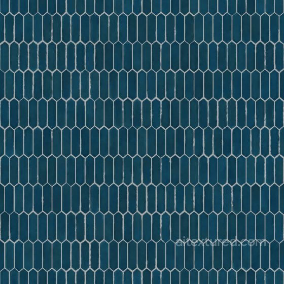 Vertically Elongated Diamond Ceramic Tiles | Free PBR Tile texture preview