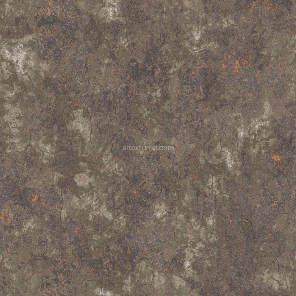 Seamless PBR metal texture with a weathered look