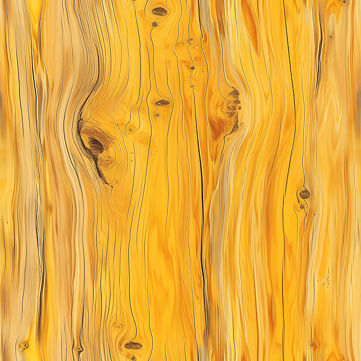 Golden Pine Wood Planks with Detailed Grain and Knots seamless PBR texture preview