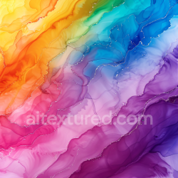 seamless Seamless 3D Alcohol Ink PBR Texture with Vibrant Rainbow Fluid Waves and Soft Marbling texture 8k free download PBR