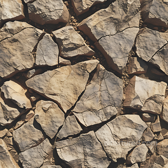 Cracked Stone Ground PBR Texture with Large Angular Shards and Natural Earth Gaps Stone texture preview