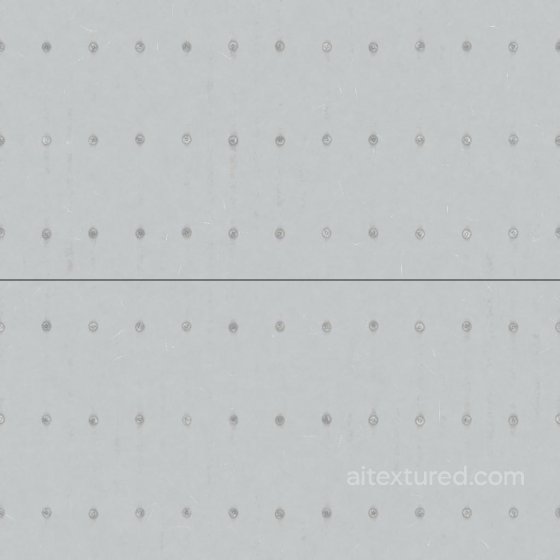 Painted Corrugated Metal Plate with Bolt Nuts | Free PBR Metal texture preview