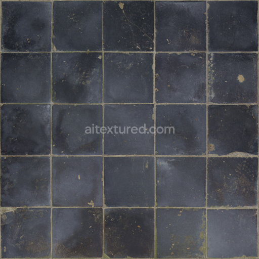 Tiles Seamless Pbr Texture Dark Matte Tileable Gritty Rough Ceramic