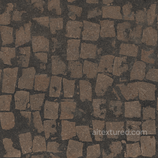 Rocks Asphalt Rocky - Asphalt Rocky Stone Cobblestone Embedded Asphalt seamless Asphalt PBR texture