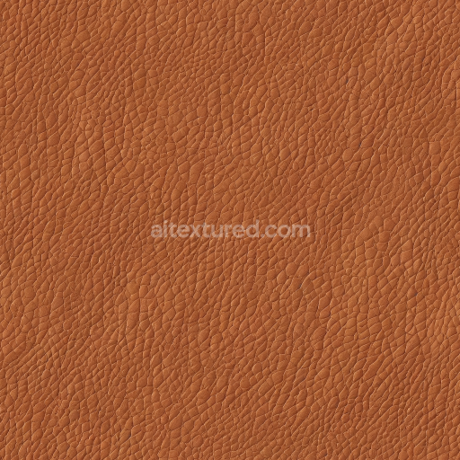 Seamless 3D Pebbled Brown Leather PBR Texture with Natural Grain Detail