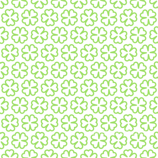Featuring Light Green Clover Patterns on White Background seamless St patrick digital paper bundle PBR texture
