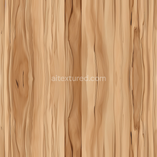 Seamless 3D Light Beech Wood Planks PBR Texture with Fine Grain and Subtle Knots