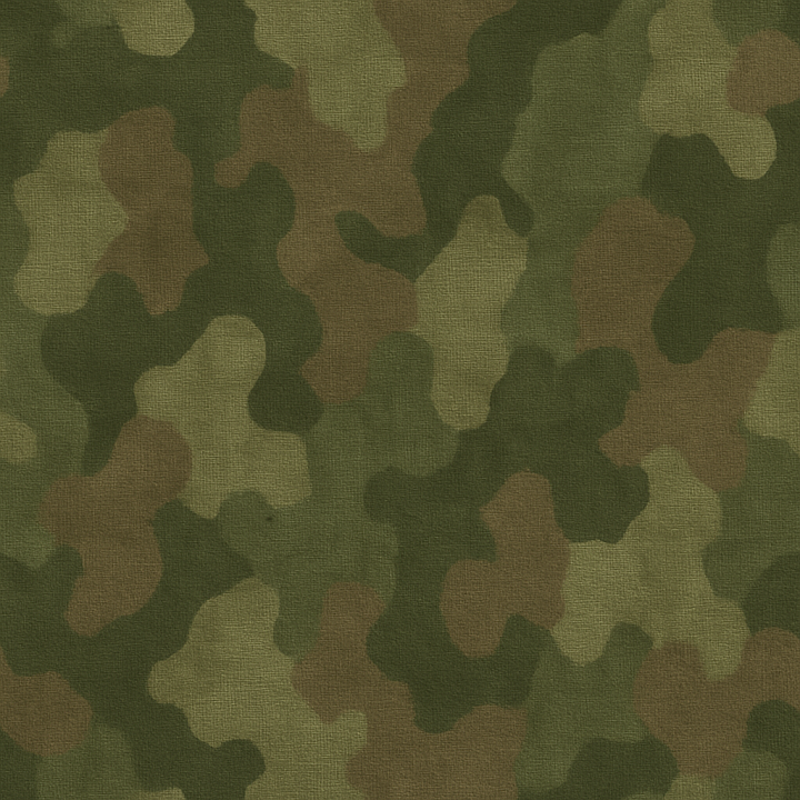 Woodland Camouflage Fabric With Organic Shapes seamless PBR texture preview