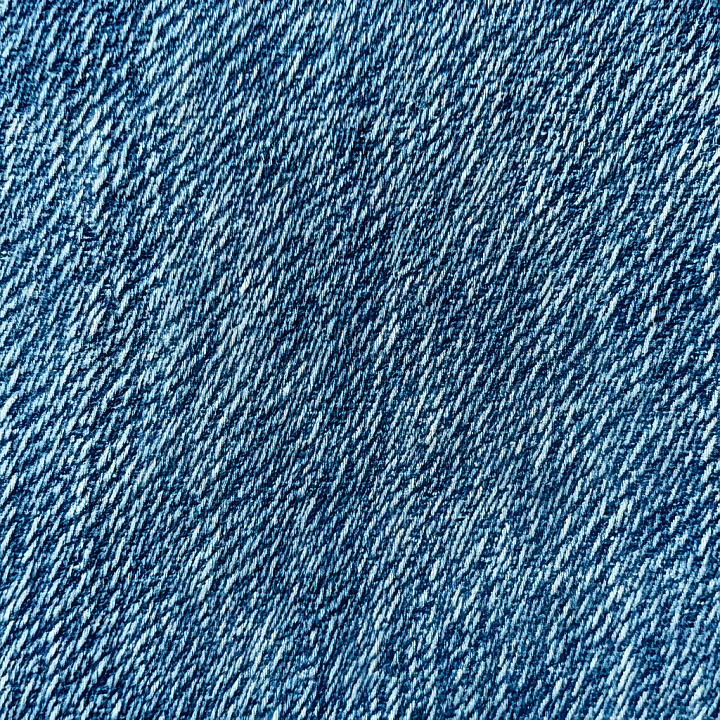 Cracked Denim Fabric with Worn Blue Detail seamless PBR texture preview