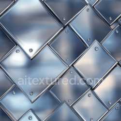 seamless Seamless 3D PBR Polished Steel Metal Tiles Texture with Reflective Surface texture 8k free download PBR