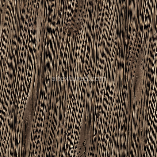 Seamless 3D Weathered Rustic Wood Planks PBR Texture with Deep Grain