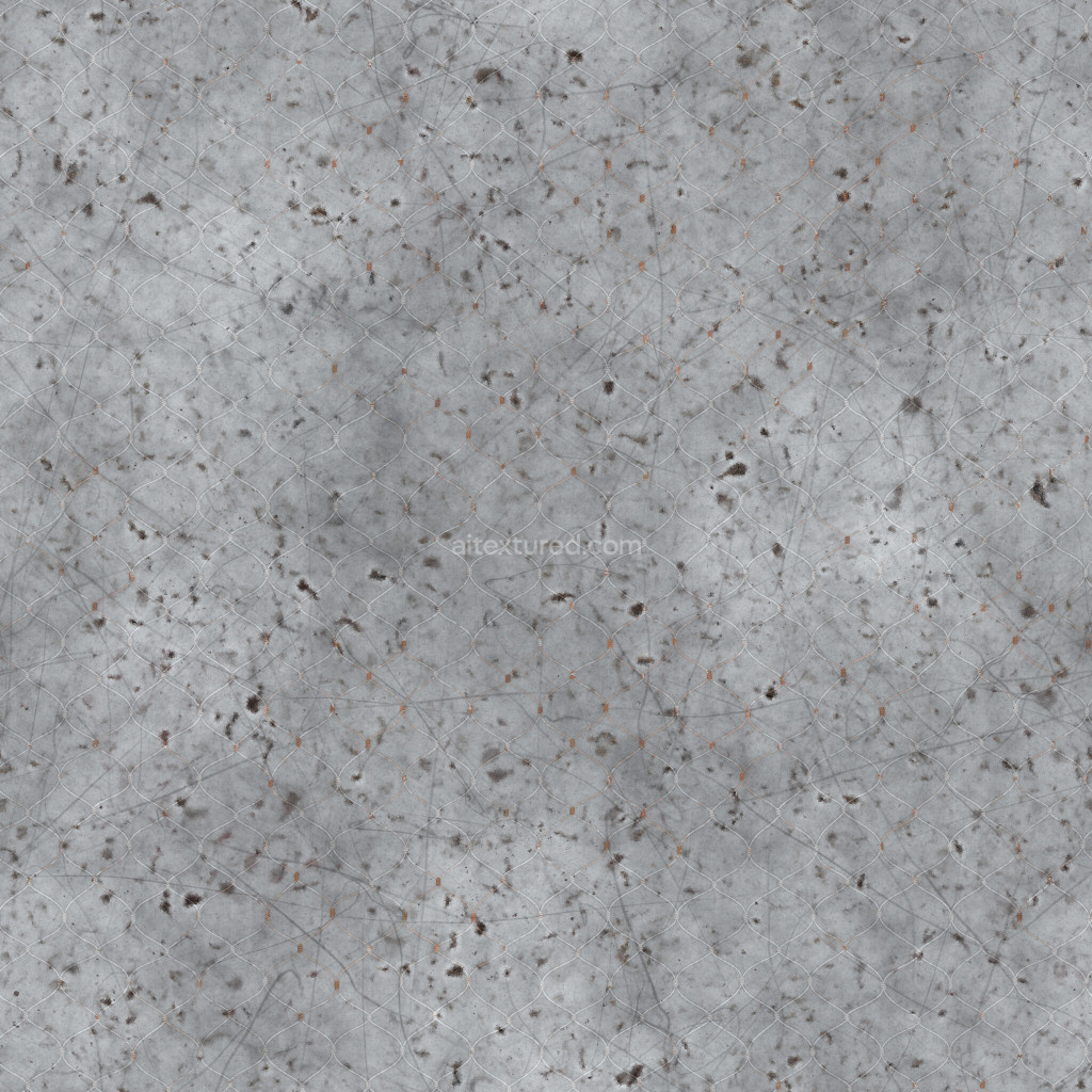 Seamless PBR fence texture with detailed surface imperfections