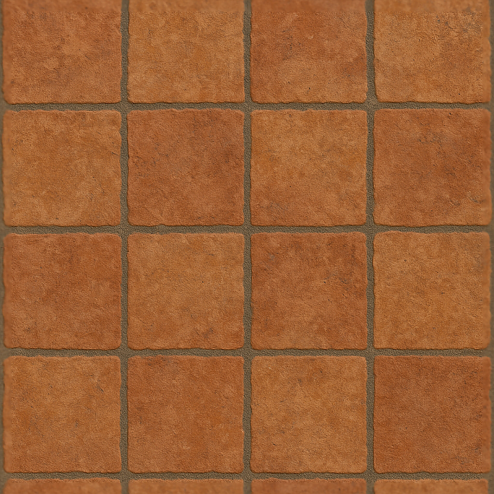 Terracotta Tiles Mosaic With Rustic Tiles And Earth Tones seamless PBR texture preview
