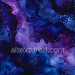seamless Seamless 3D Alcohol Ink PBR Texture Featuring Blue and Violet Fluid Swirls texture 8k free download PBR