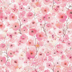 seamless Seamless 3D PBR Pink Flower Floral Pattern Fabric Texture with Delicate Blossoms texture 8k free download PBR