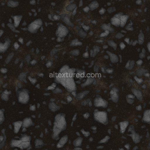 Archviz Dirt Floor Ground Mud Pebbles Rocks — Seamless PBR Texture