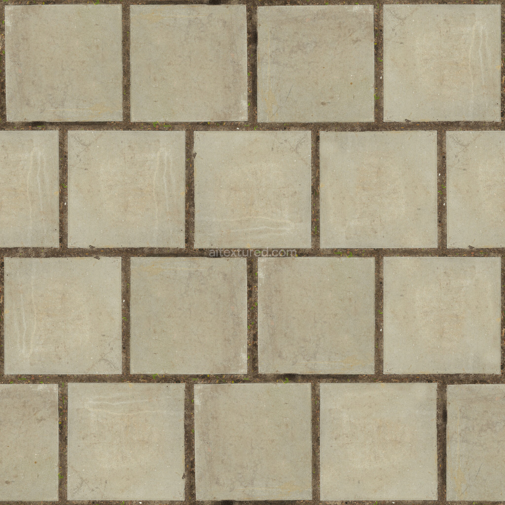 Seamless paving stones PBR texture for 3D design