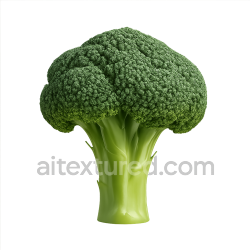seamless Single fresh broccoli floret texture 8k free download PBR